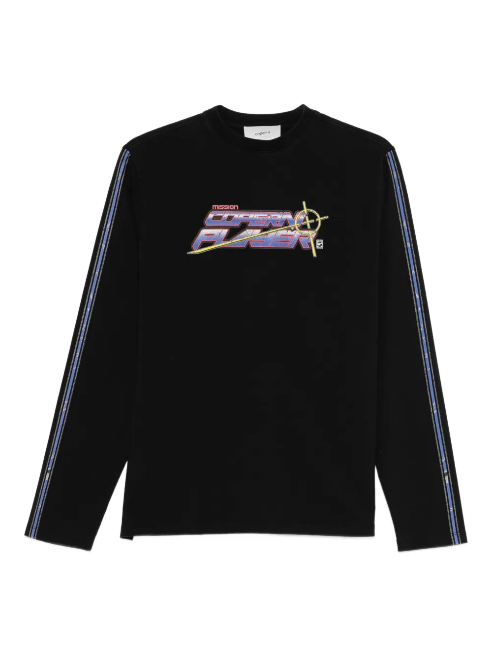 Coperni logo-print long-sleeve t-shirt | Black | Image 1