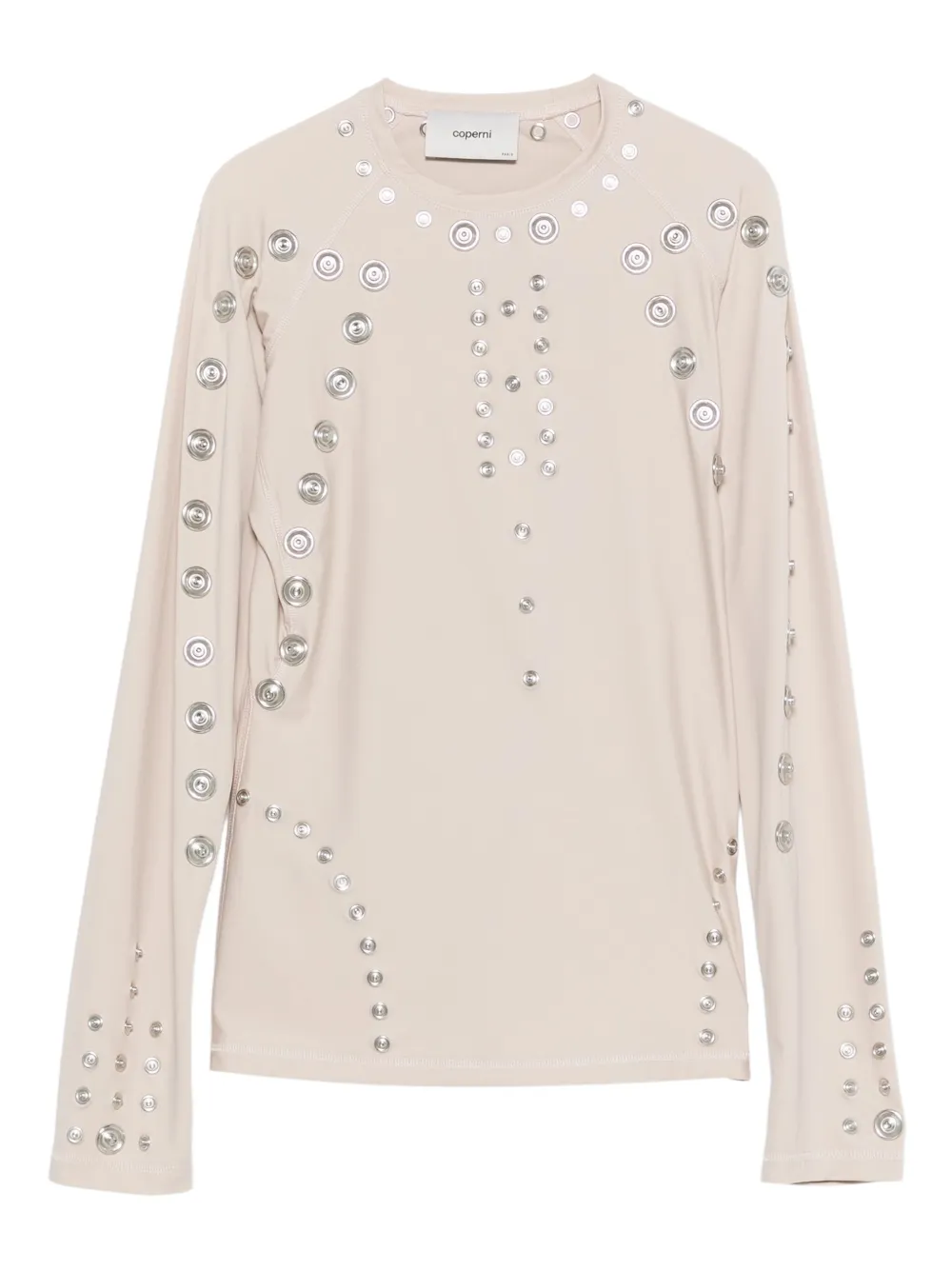 Coperni stud-embellished t-shirt | Neutrals | Image 1