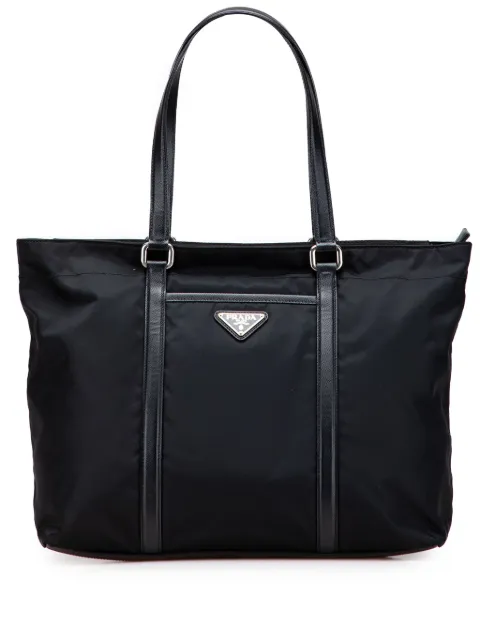 Prada Pre-Owned 2013-2025 Saffiano Trimmed Tessuto tote bag
