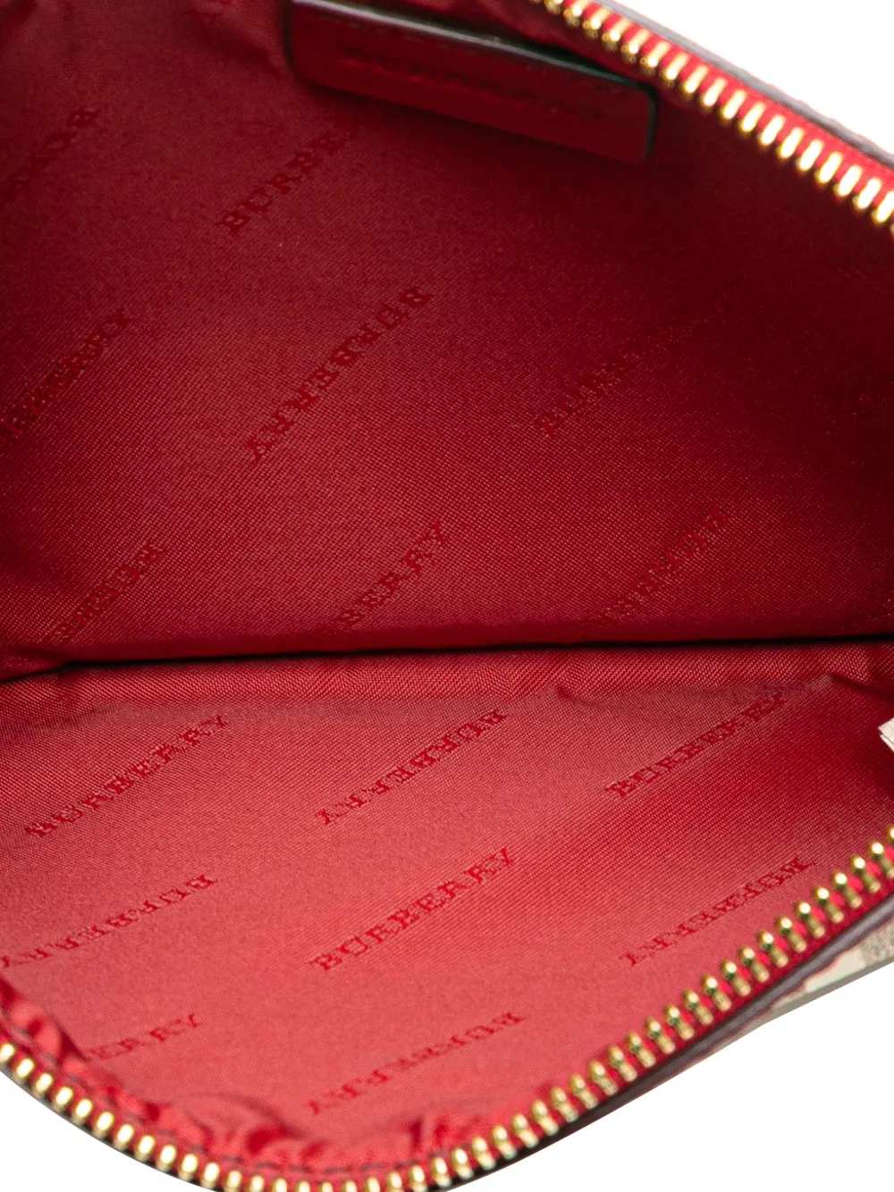 Pre-owned Burberry 2000-2010 Haymarket Check Coated Canvas Peyton Crossbody Bag In Brown