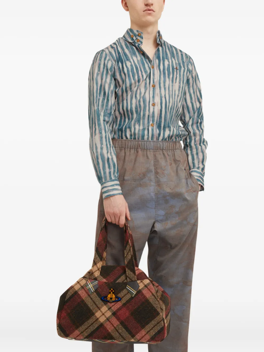 Vivienne Westwood Gestreept overhemd Blauw