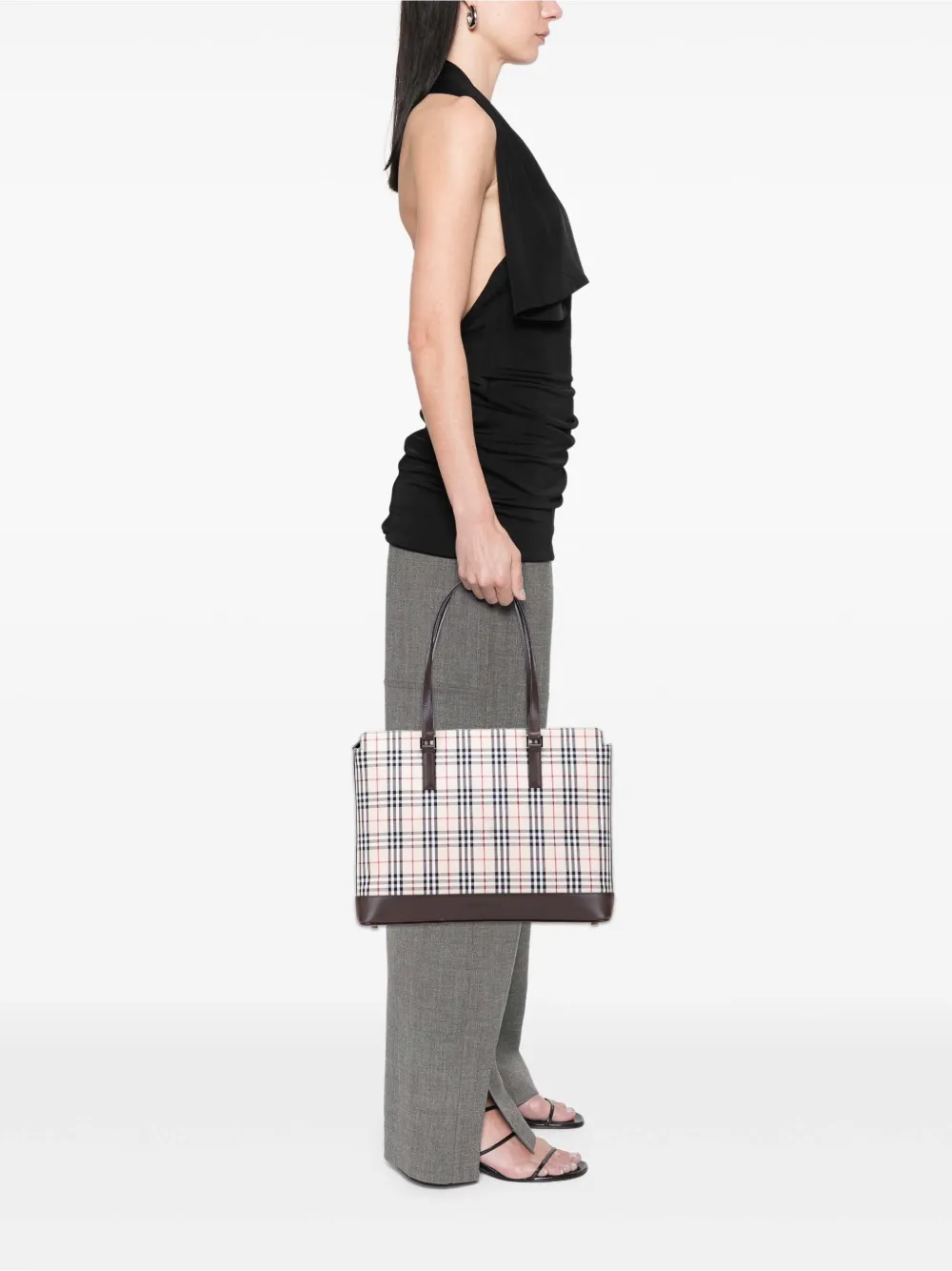 Burberry Pre-Owned 2000-2017 House Check Canvas tote bag | Pre-Owned | Image 2
