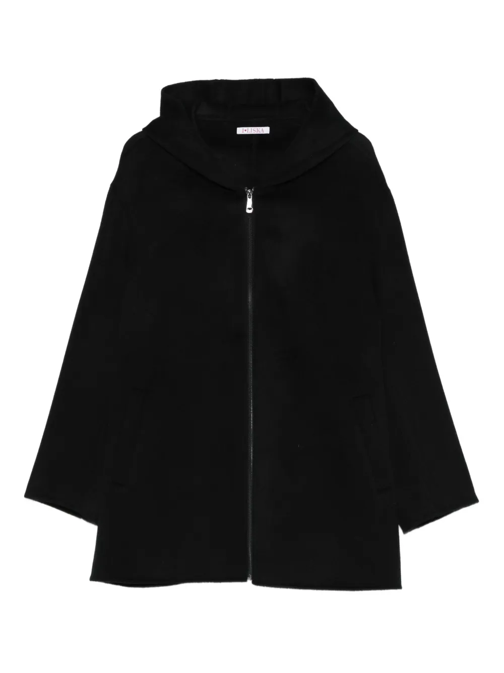 Liska abrigo con capucha y cierre | negro | Image 1