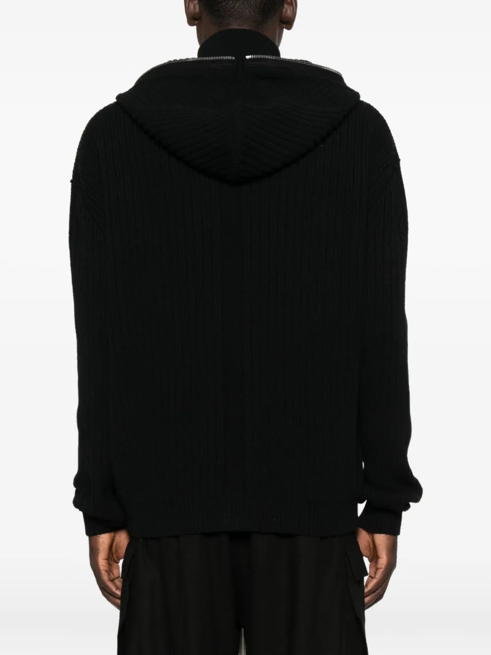 Rick Owens Mens Black Gimp Oversized Stretch-woven Hoody In Black