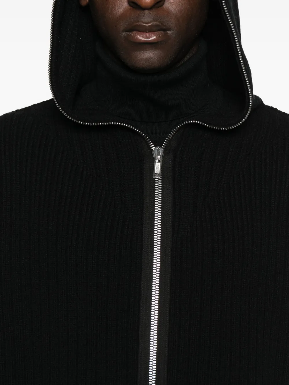 Rick Owens Mens Black Gimp Oversized Stretch-woven Hoody In Black
