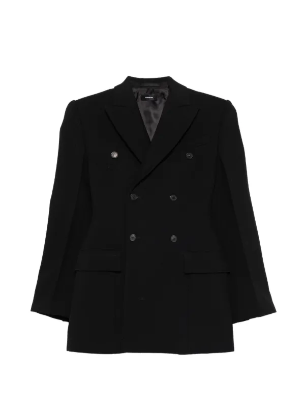 WARDROBE.NYC New Double Breasted Contour Blazer in Black