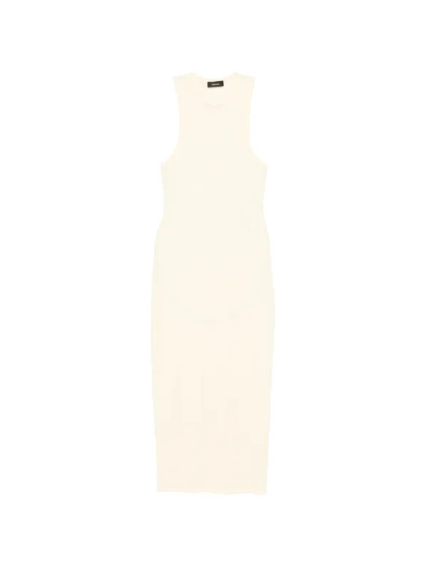 WARDROBE.NYC Racer Dress in Neutrals