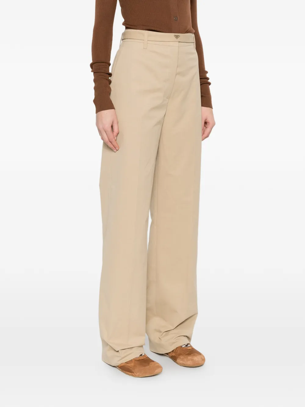 Prada Straight broek Beige