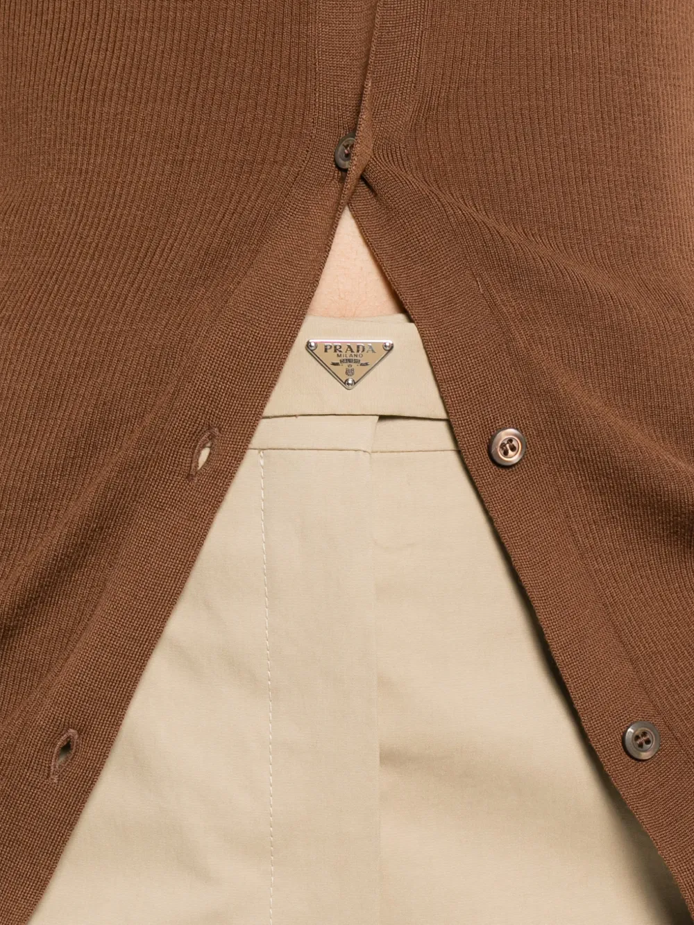 Prada Straight broek Beige