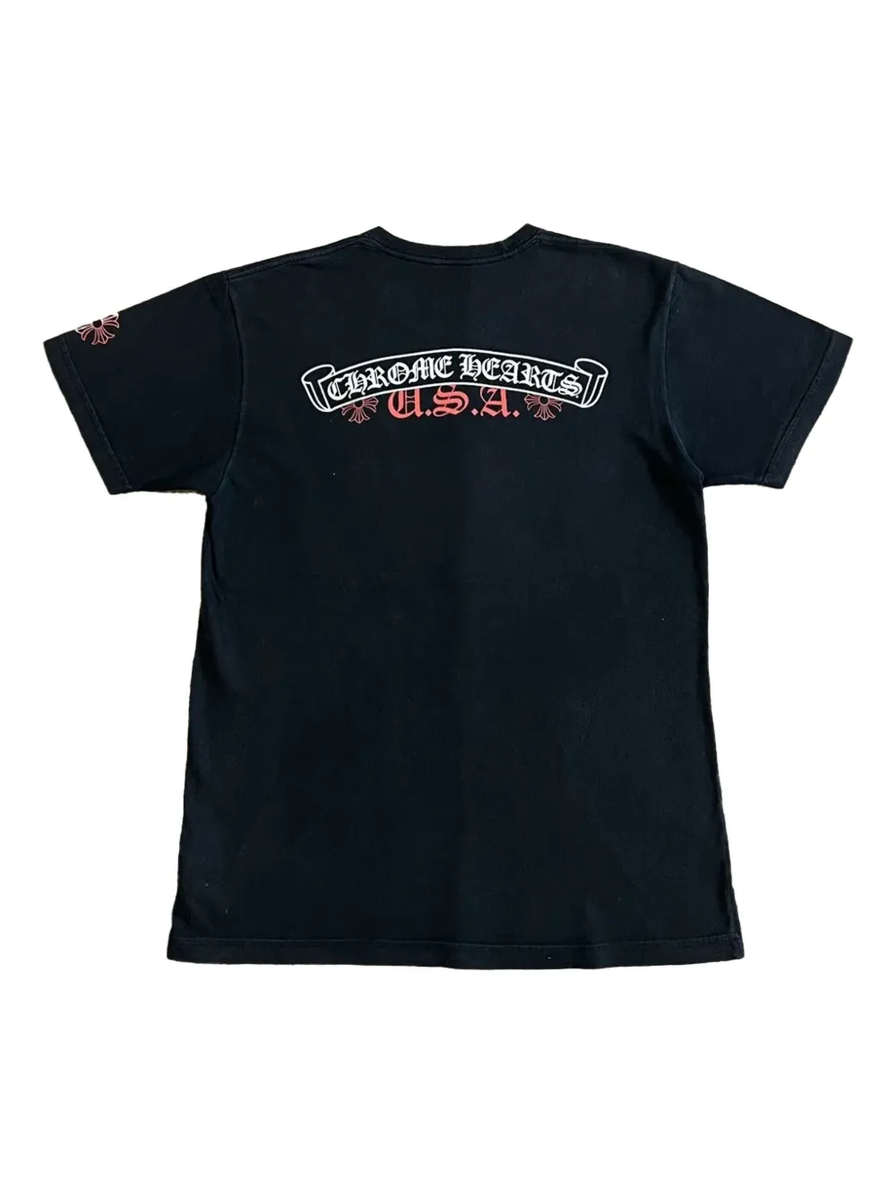 Chrome Hearts T-shirt met borstzak en logodetail - Zwart