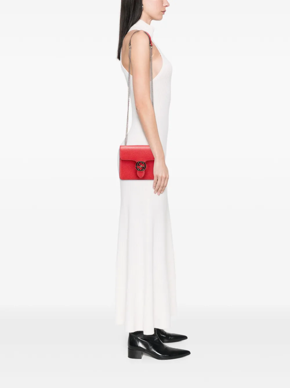 Gucci Pre-Owned 2016-2025 Small Dollar Calfskin Interlocking G crossbody bag | Pre-Owned | Image 2