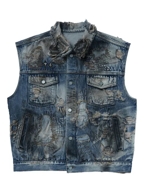 THUG CLUB distressed gilet