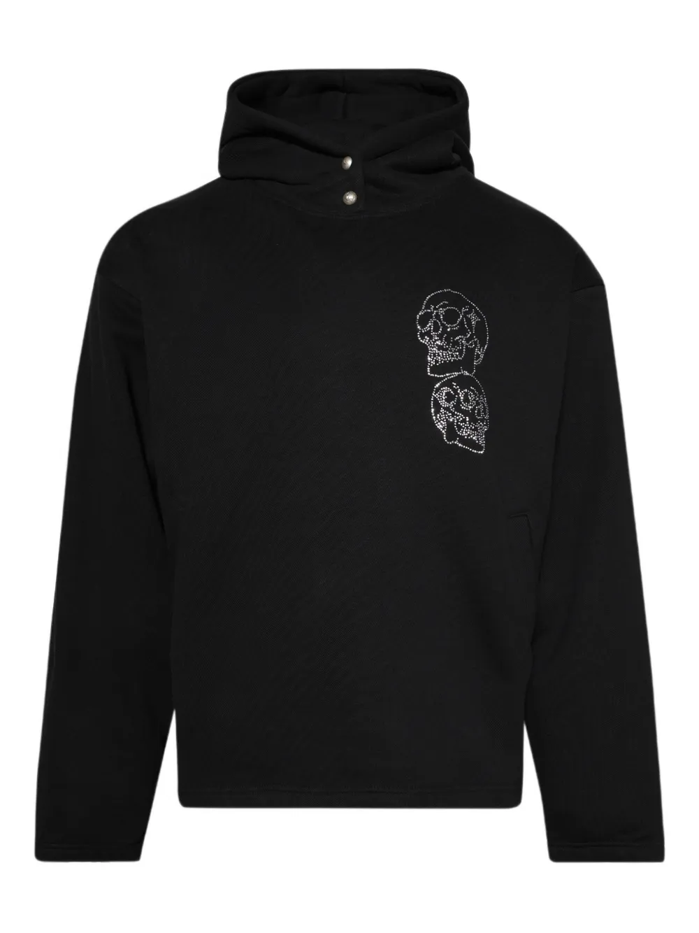 Thug Club Crystal-embellished Hoodie In Black