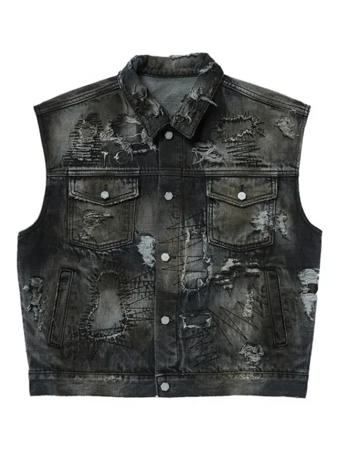 THUG CLUB buttoned gilet