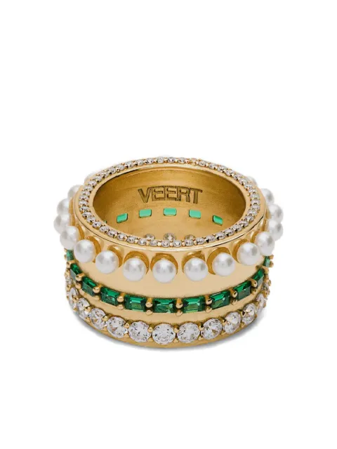 VEERT 18K yellow gold vermeil layered ring