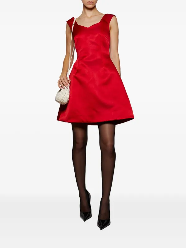 strapless open back dress Lace Trim Sweetheart Neck Mini Dress main image 1