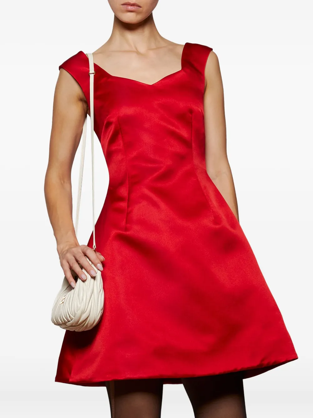 Rosie Assoulin Sweetheart-neck Mini Dress In Red