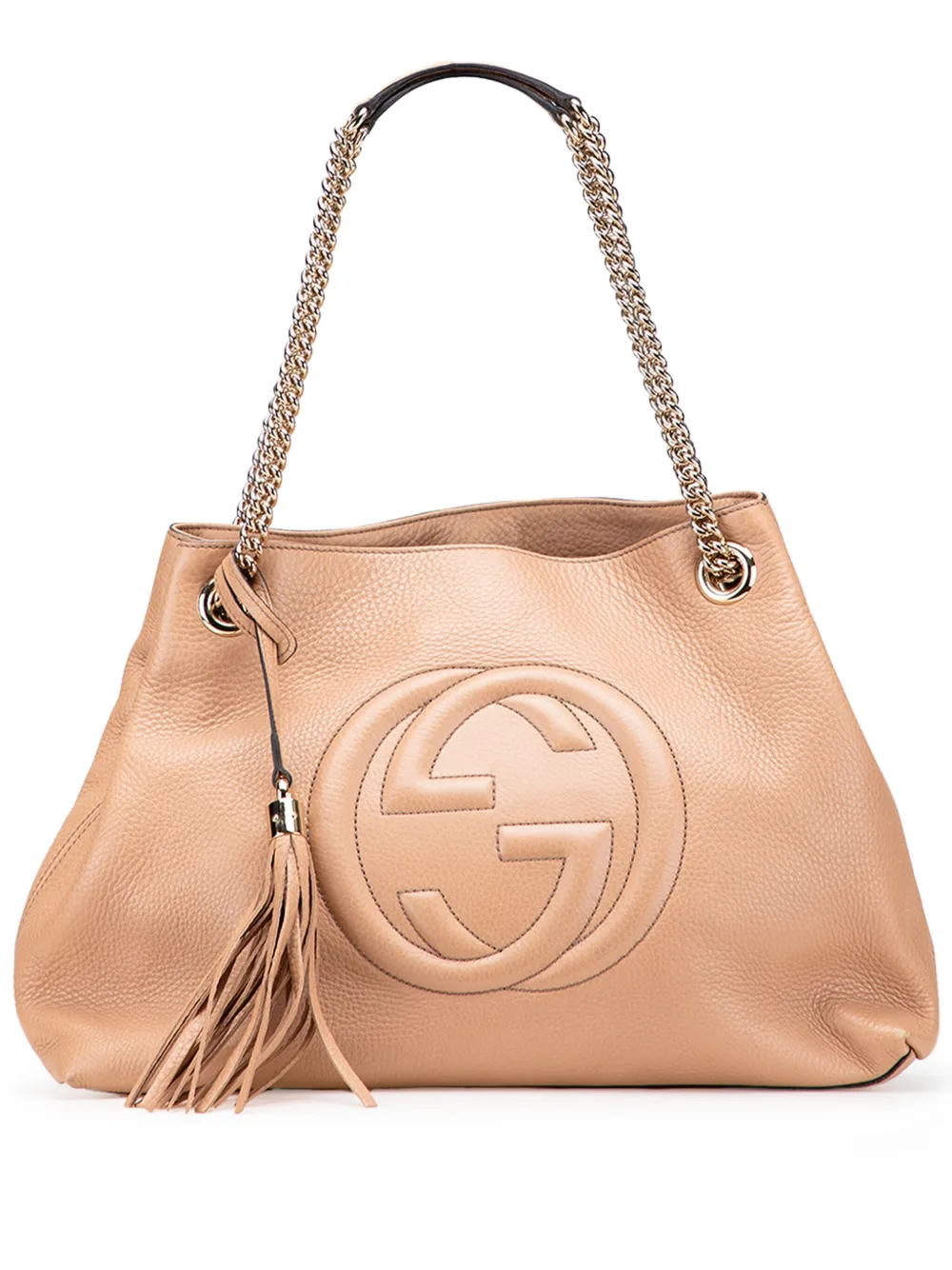 Gucci Pre-Owned 2016-2025 Medium Leather Soho Chain tote bag | Brown | Image 1