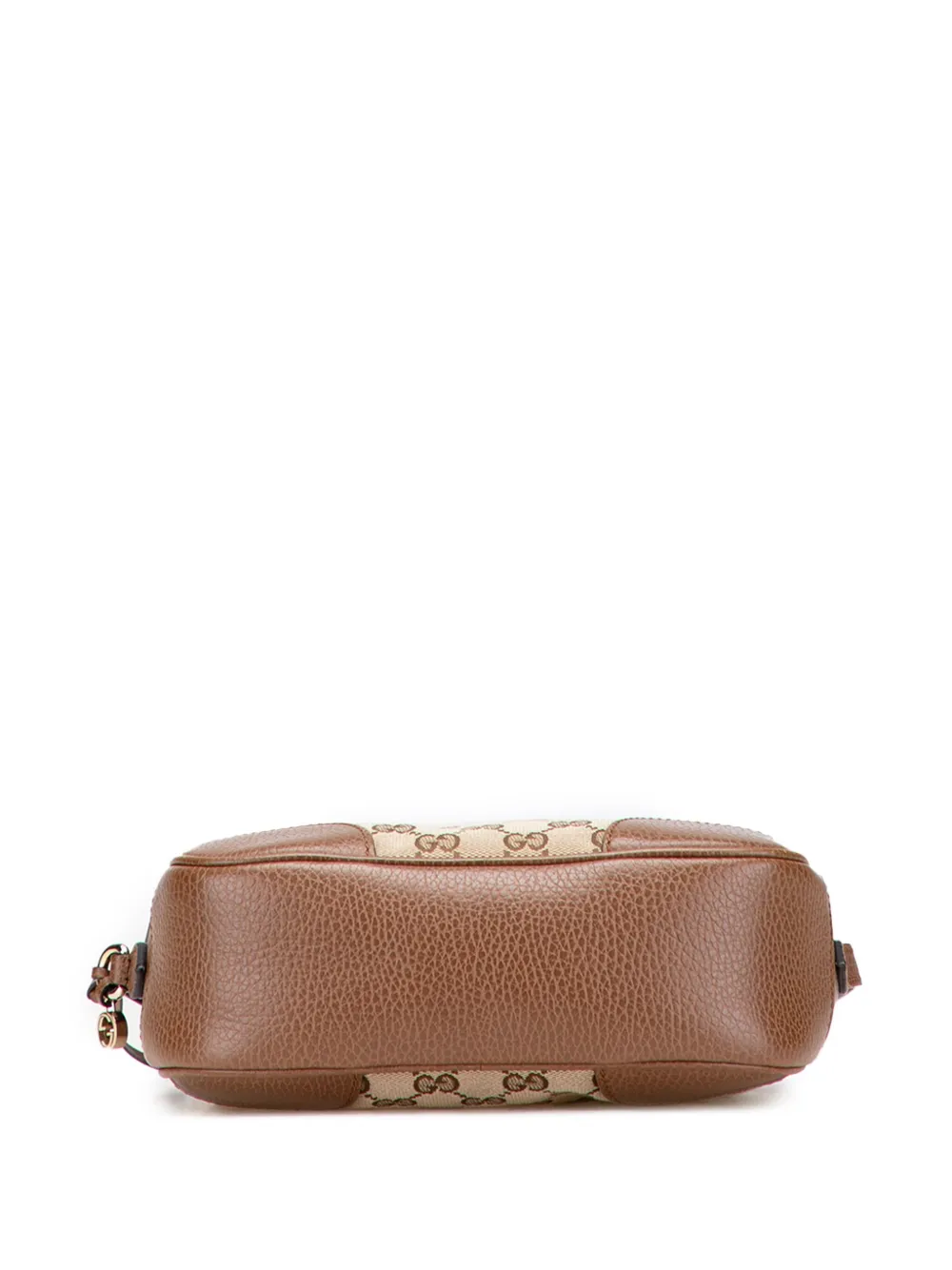 Pre-owned Gucci 2016-2025 Gg Canvas Bree Crossbody Bag In Brown