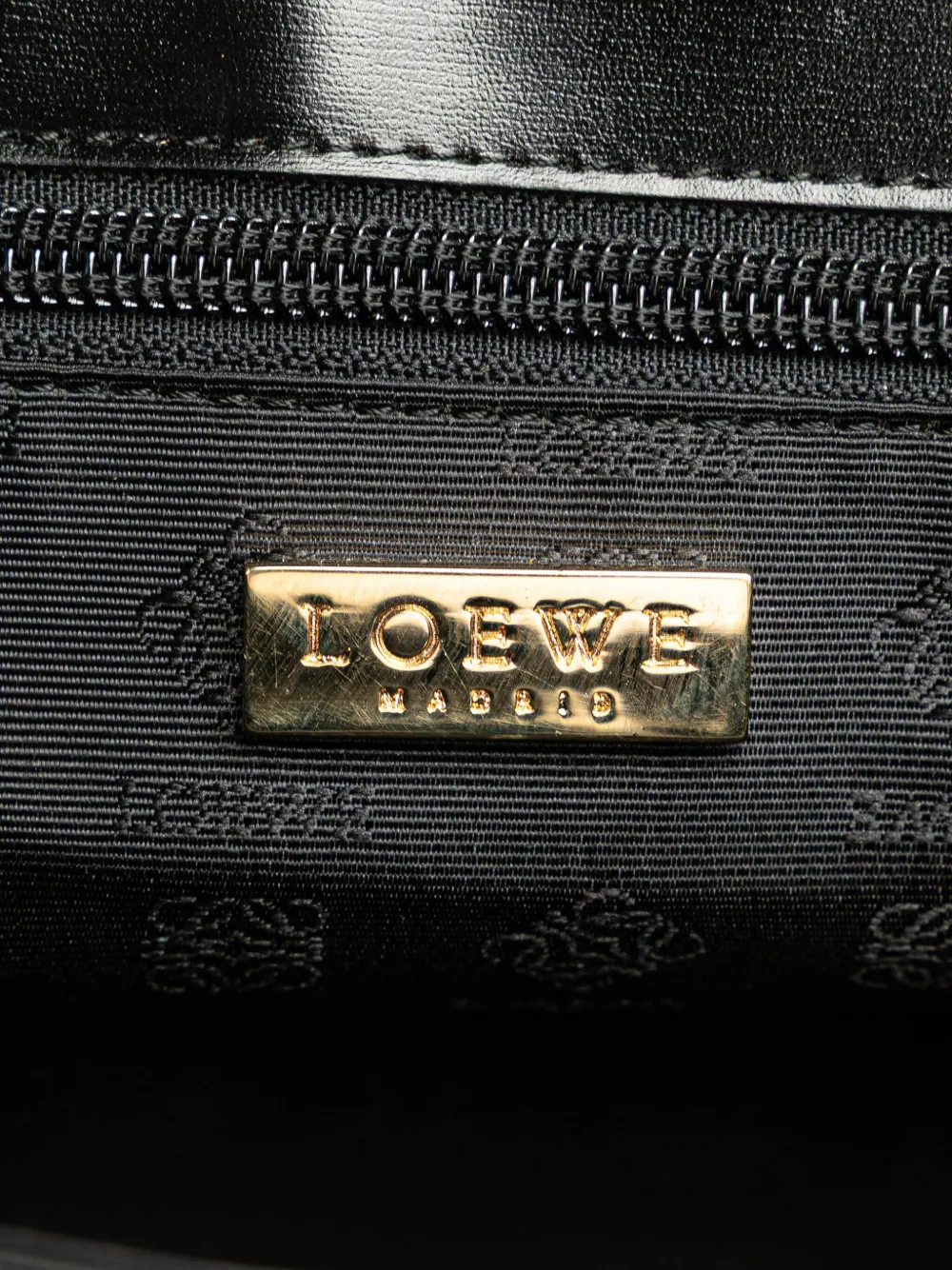 Loewe Pre-Owned 1990-2025 レザー ロゴ クラッチバッグ