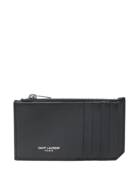 Saint Laurent zip-top card holder