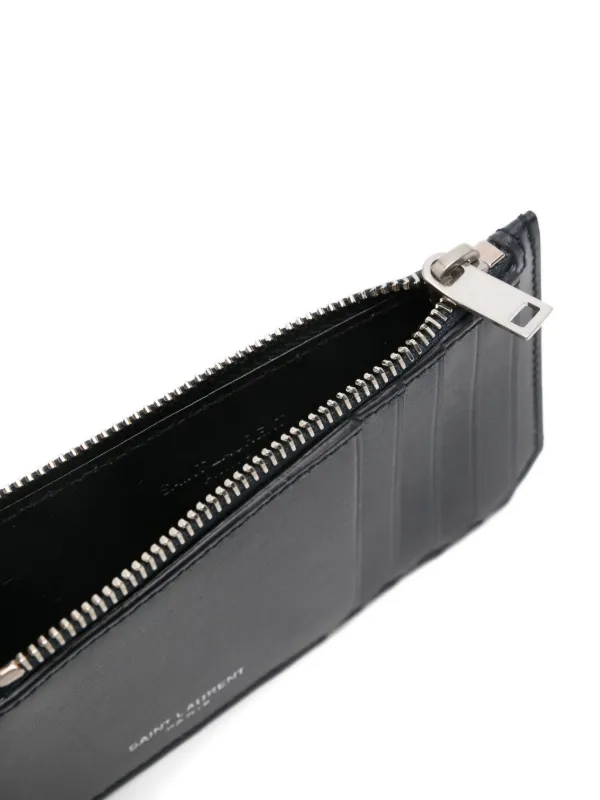 SAINT LAURENT カードケース兼財布 Saint Laurent カードケース | ブルー | FARFETCH JP