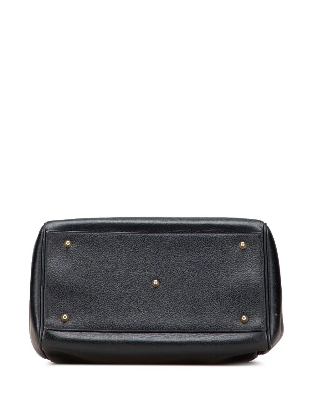 バッグ Vtg Burberrys Boston Bag Black Leather Pre-owned Burberry 20th Century Leather Boston Bag In Black