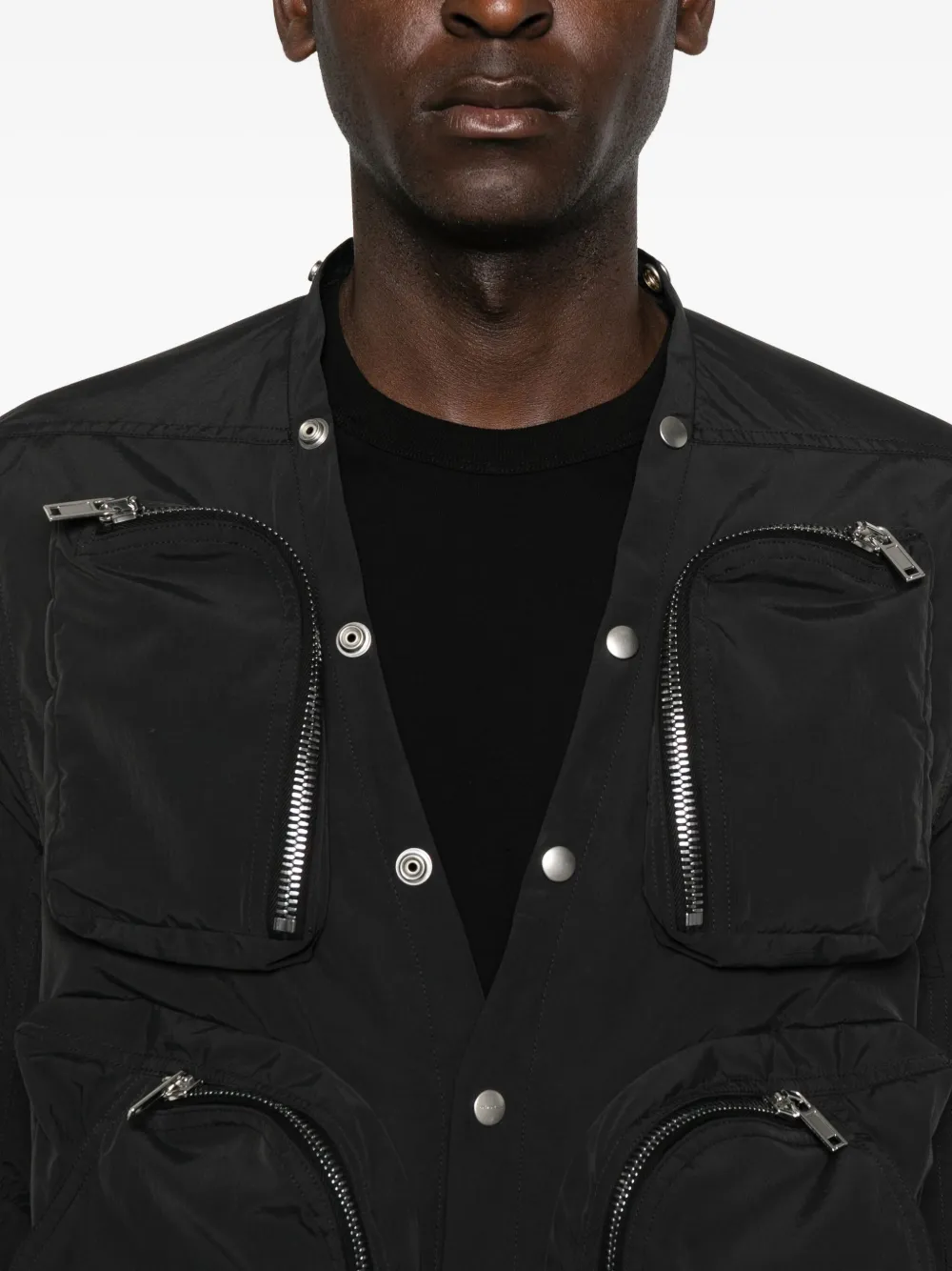 Rick Owens Jack met meerdere zakken Zwart
