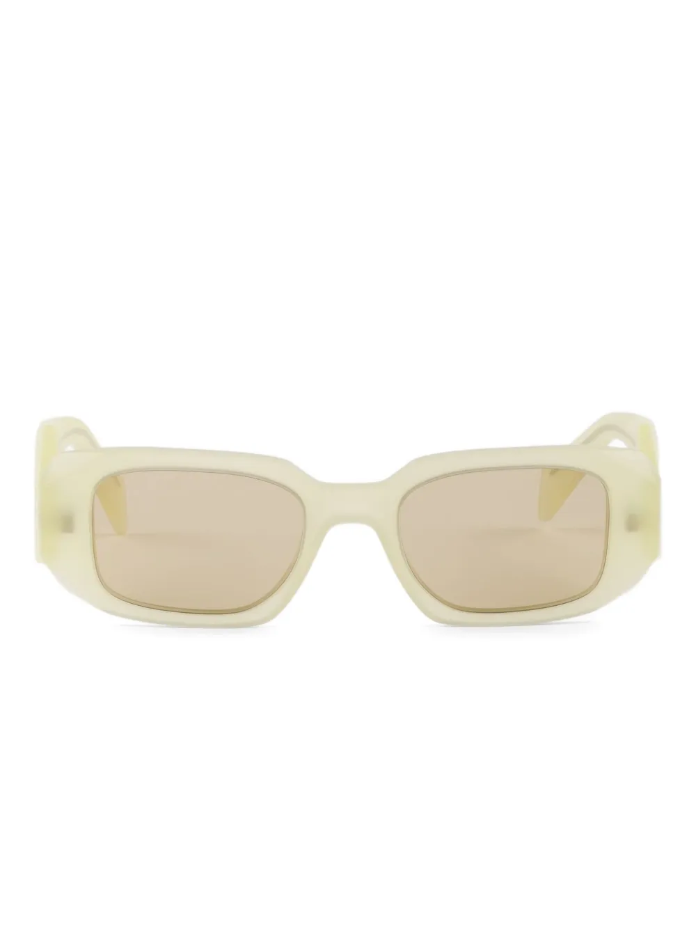 Prada Eyewear Zonnebril met rechthoekig montuur Geel