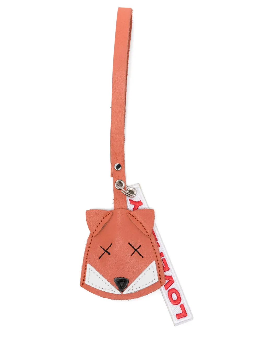 Charles Jeffrey Loverboy leather keyring | Orange | Image 1