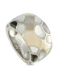 Van Cleef & Arpels 18K white gold Mosaic mother of pearl ring - Silver