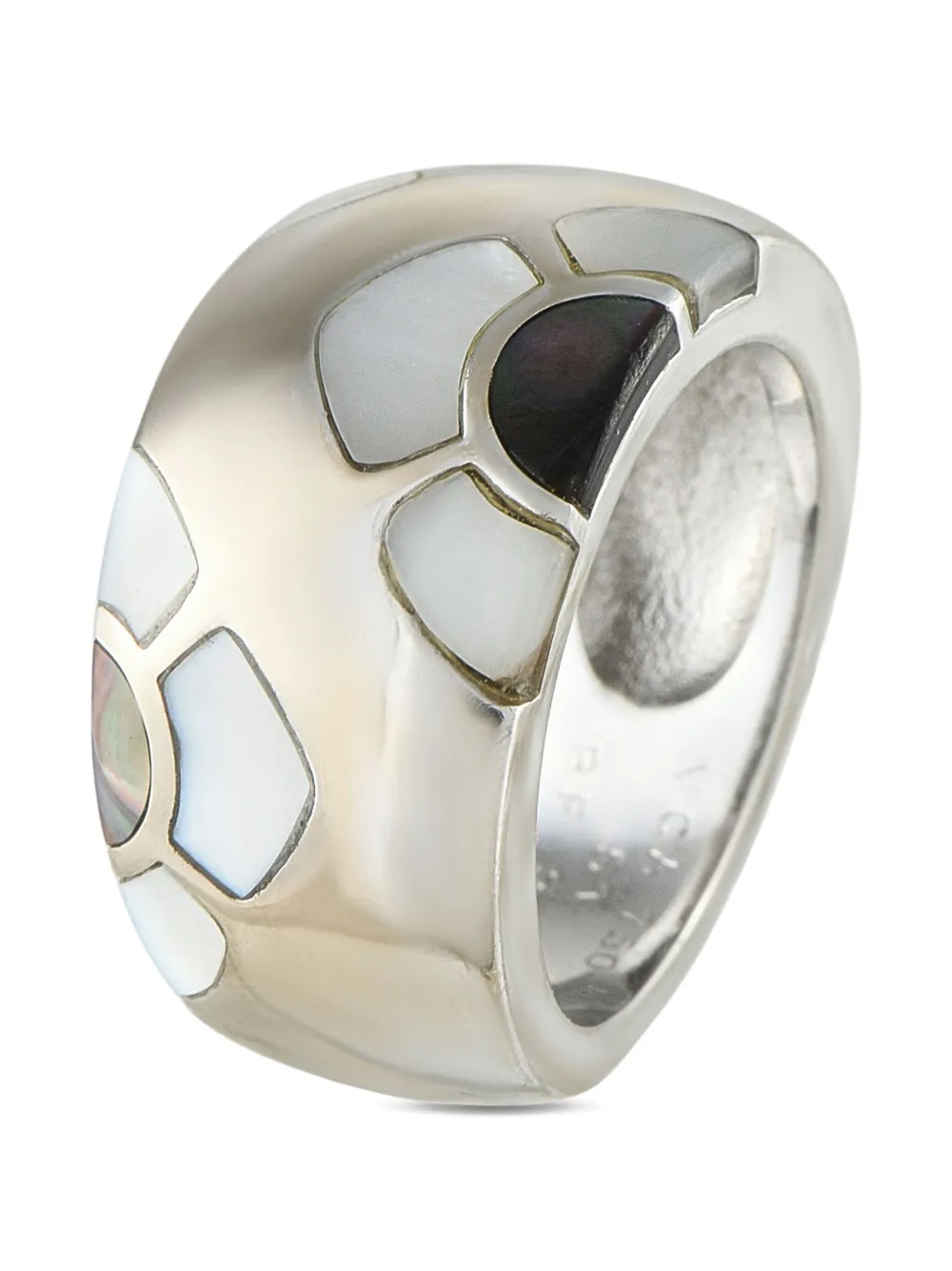 Van Cleef & Arpels 18K white gold Mosaic mother of pearl ring | Image 2