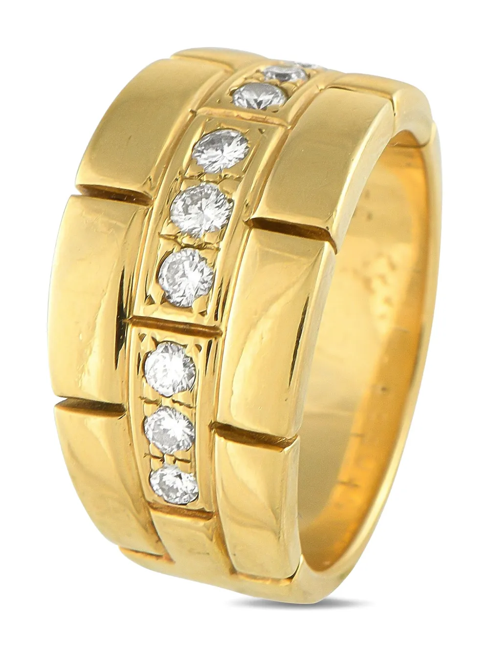 Cartier 18K yellow gold Maillon diamond ring | Image 2