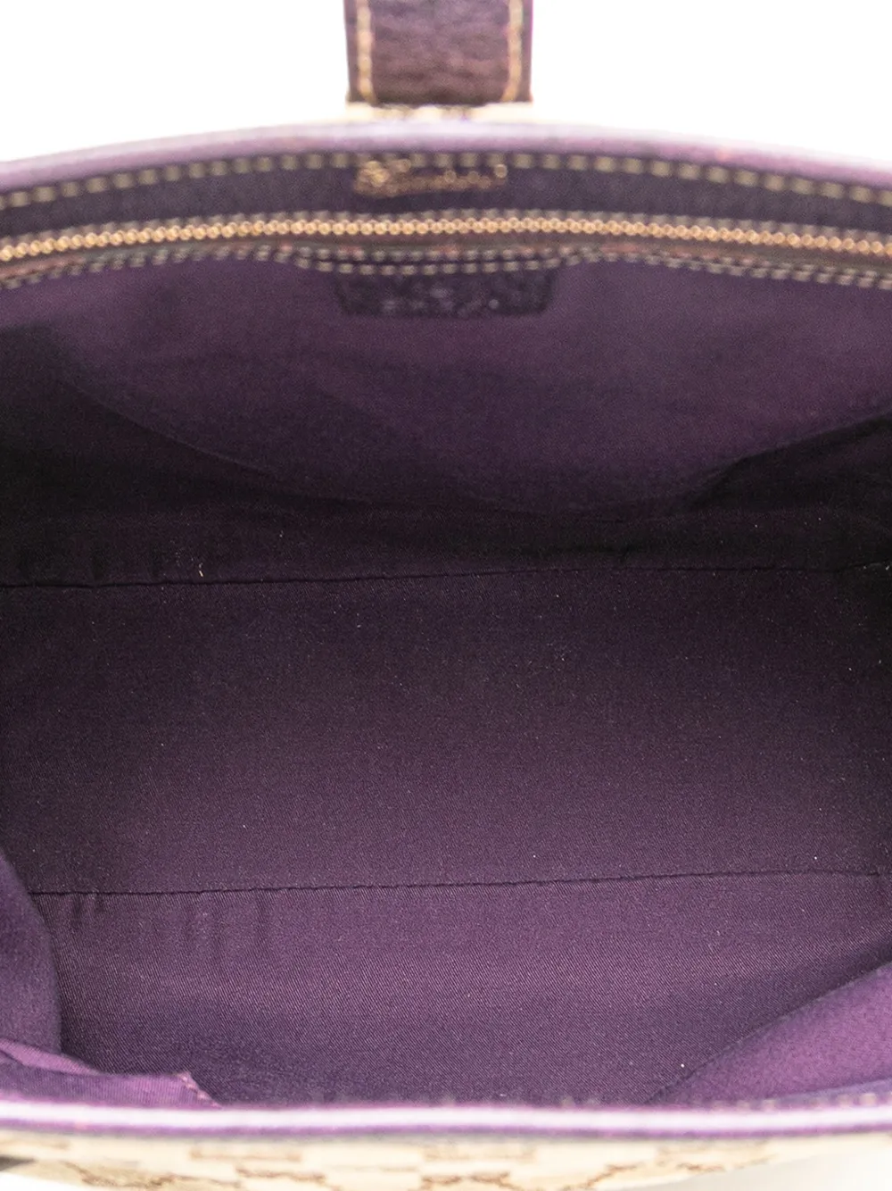 Pre-owned Gucci 2000-2015 Gg Canvas Jackie Piston Lock Tote Bag In Brown