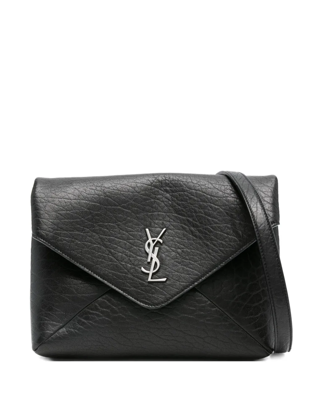 Saint Laurent logo-plaque envelope shoulder bag | Black | Image 1