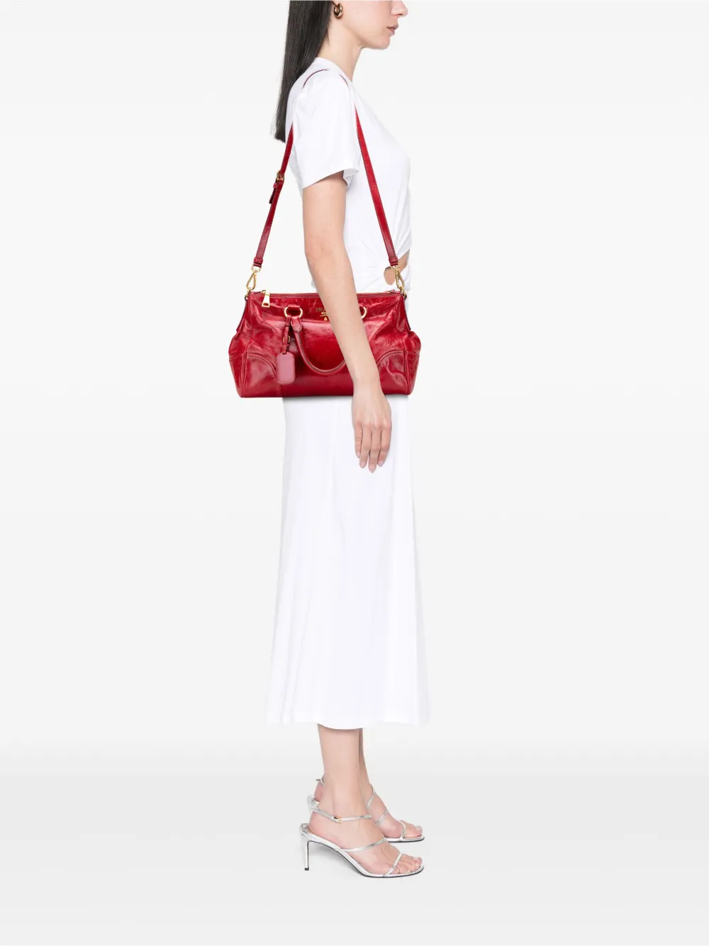 Prada Pre-Owned 2010-2025 Vitello Shine Bauletto satchel | Pre-Owned | Image 2