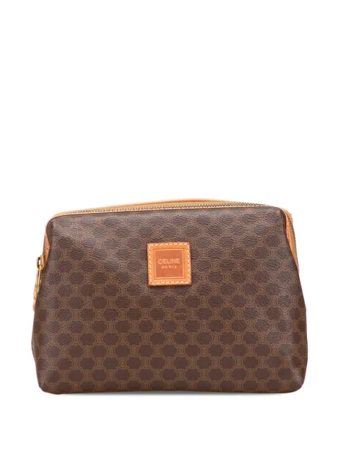 Celine Pre-Owned 20th Century Macadam Coated Canvas clutch bag