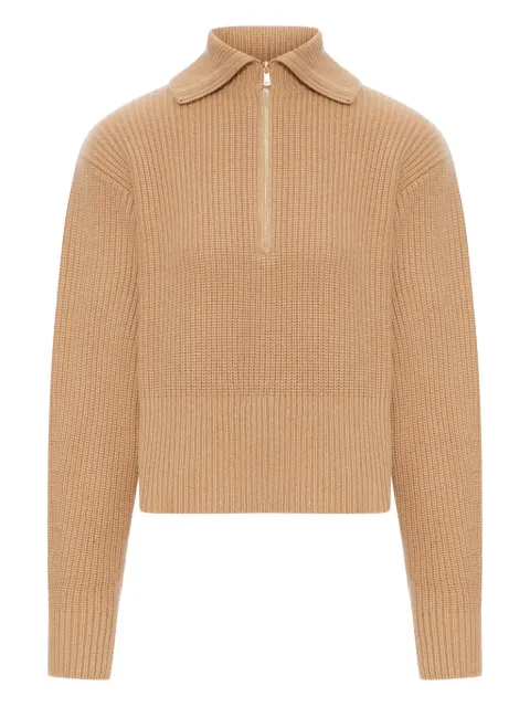 Max Mara ribbed zip-neck sweater 