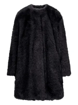 ムートン・ファーコート MAX MARA WHITE ECO FUR SLAM COAT ホワイト（白）系 Max Mara(マックスマーラ) ムートン・ファー