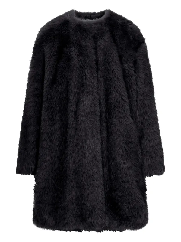 Max Mara エコファー コート | ブラック | FARFETCH JP
