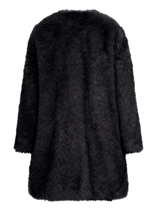 ウイークエンドマックスマーラ　エコファーコート　フェイクファー　サイズ42 Max Mara エコファー コート | ブラック | FARFETCH JP