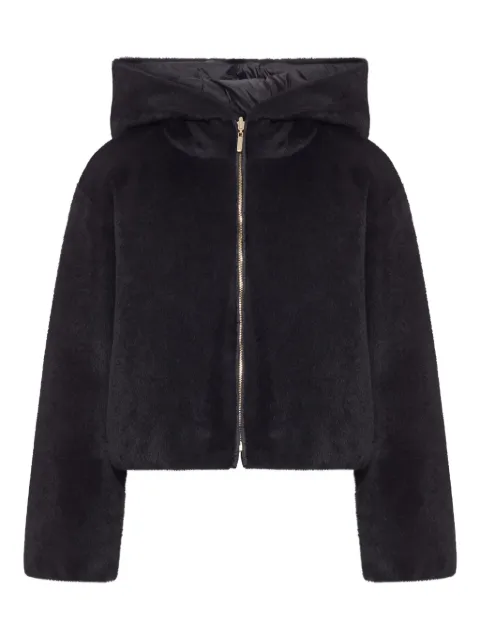 Max Mara hooded zip-up jacket