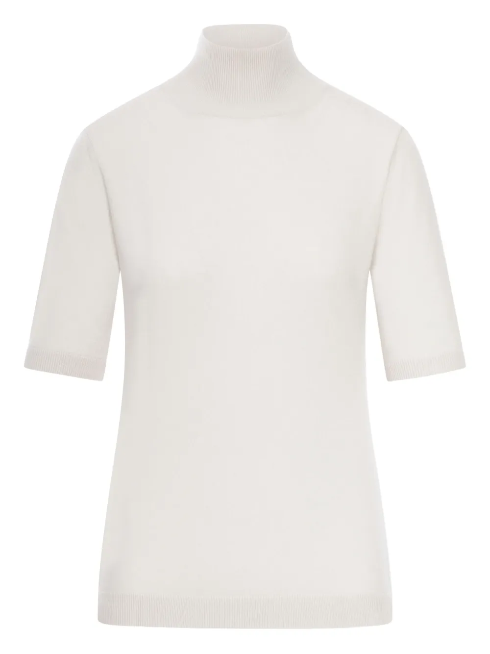 'S Max Mara short-sleeved turtleneck sweater | White | Image 1
