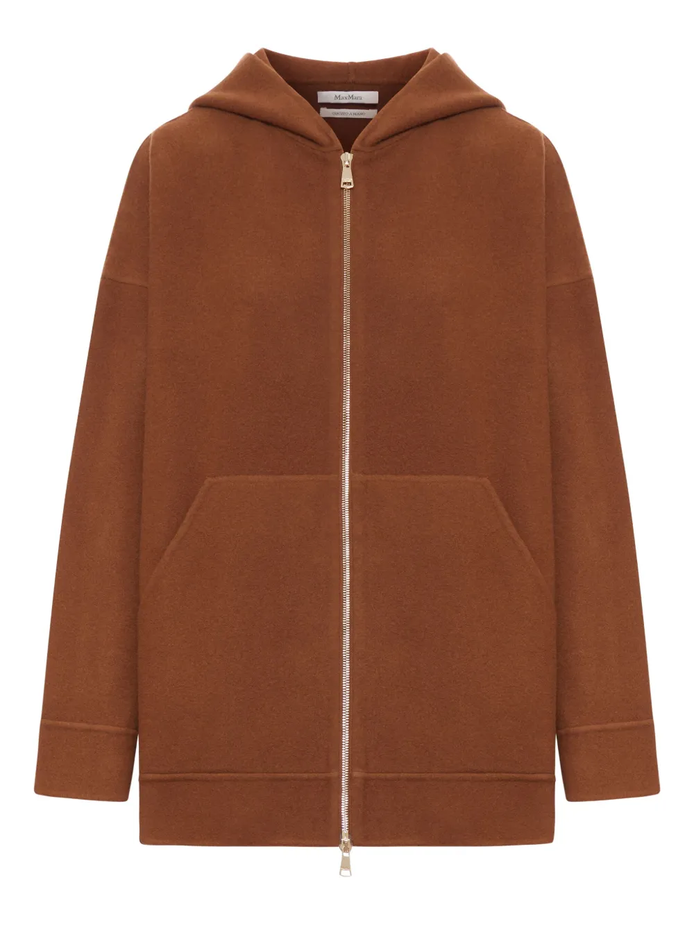 Max Mara wool zip-up hoodie Bruin