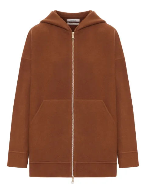 Max Mara wool zip-up hoodie