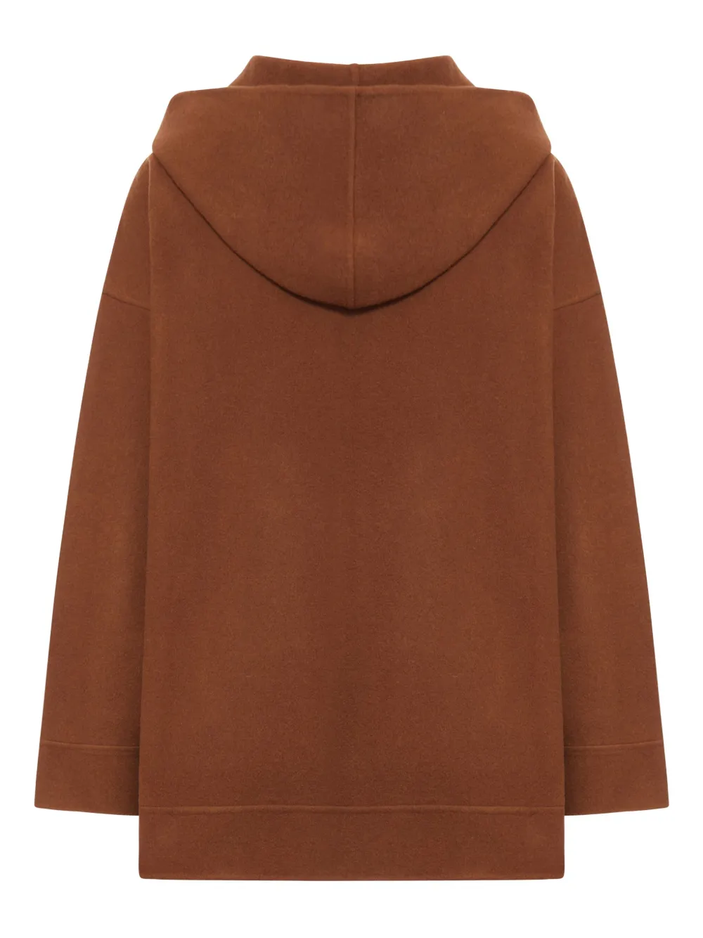 Max Mara wool zip-up hoodie - Bruin