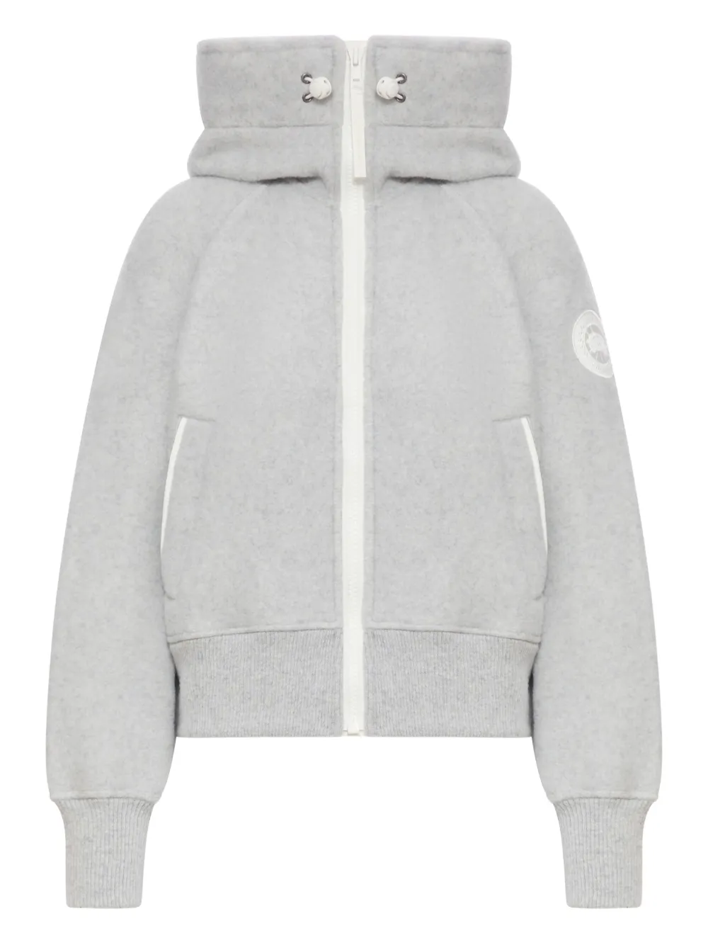 Canada Goose metallic wool hooded jacket Grijs