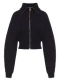 Sportmax ribbed zip-up cardigan - Black