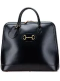Gucci Pre-Owned 2016-2025 Small Leather Horsebit 1955 Duffle Bag satchel - Black