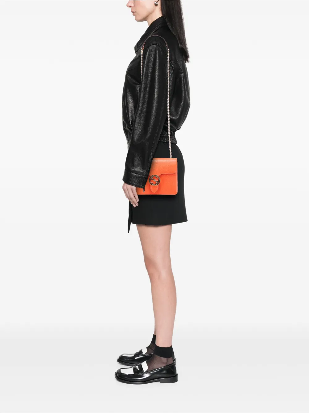 Gucci Pre-Owned 2016-2025 Small Dollar Calfskin Interlocking G crossbody bag | Pre-Owned | Image 2